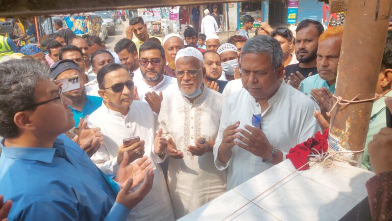 শ্রীপুরে আরসিসি ঢালাই রাস্তার উদ্বোধন